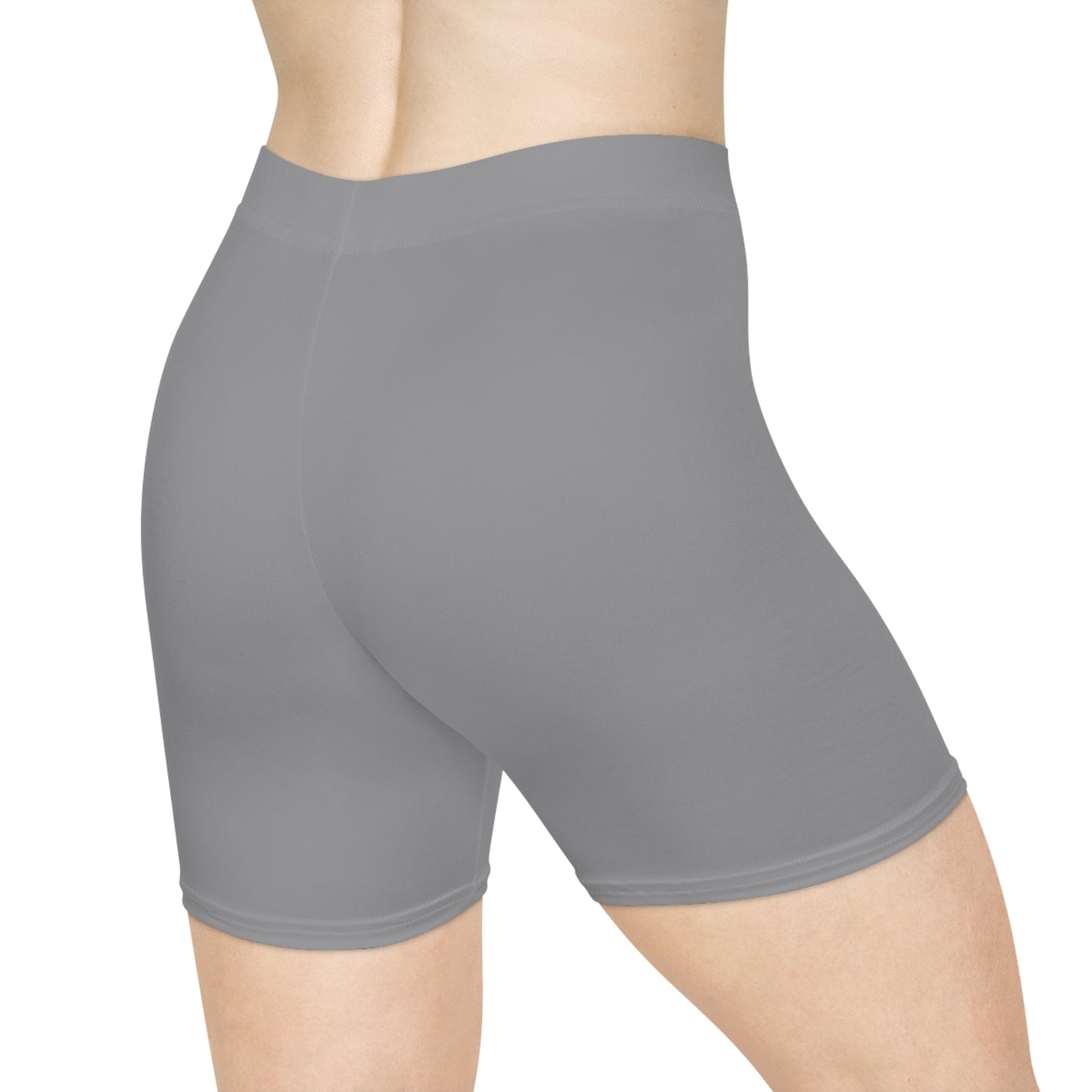 TraX-Star Biker Shorts- Light Grey