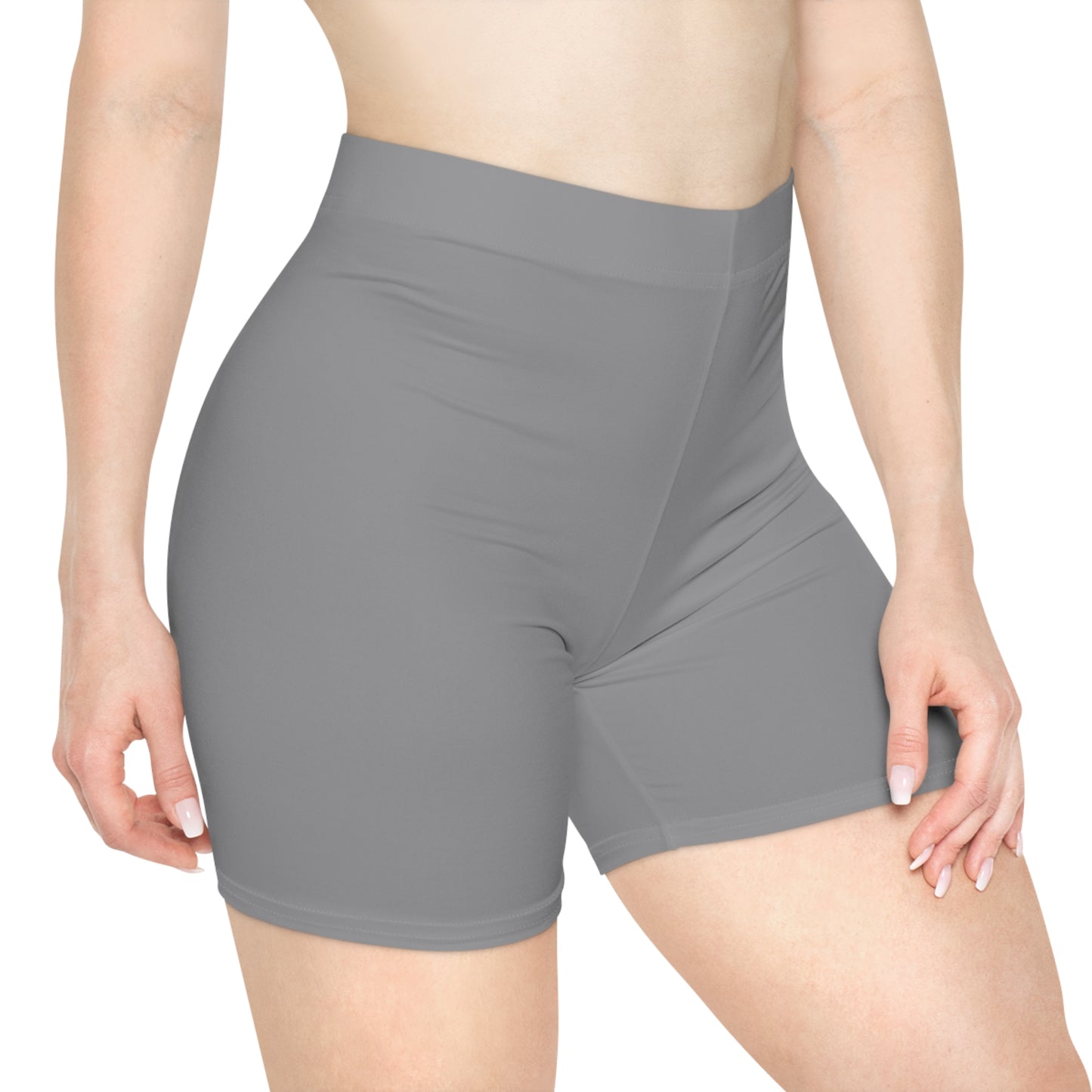 TraX-Star Biker Shorts- Light Grey