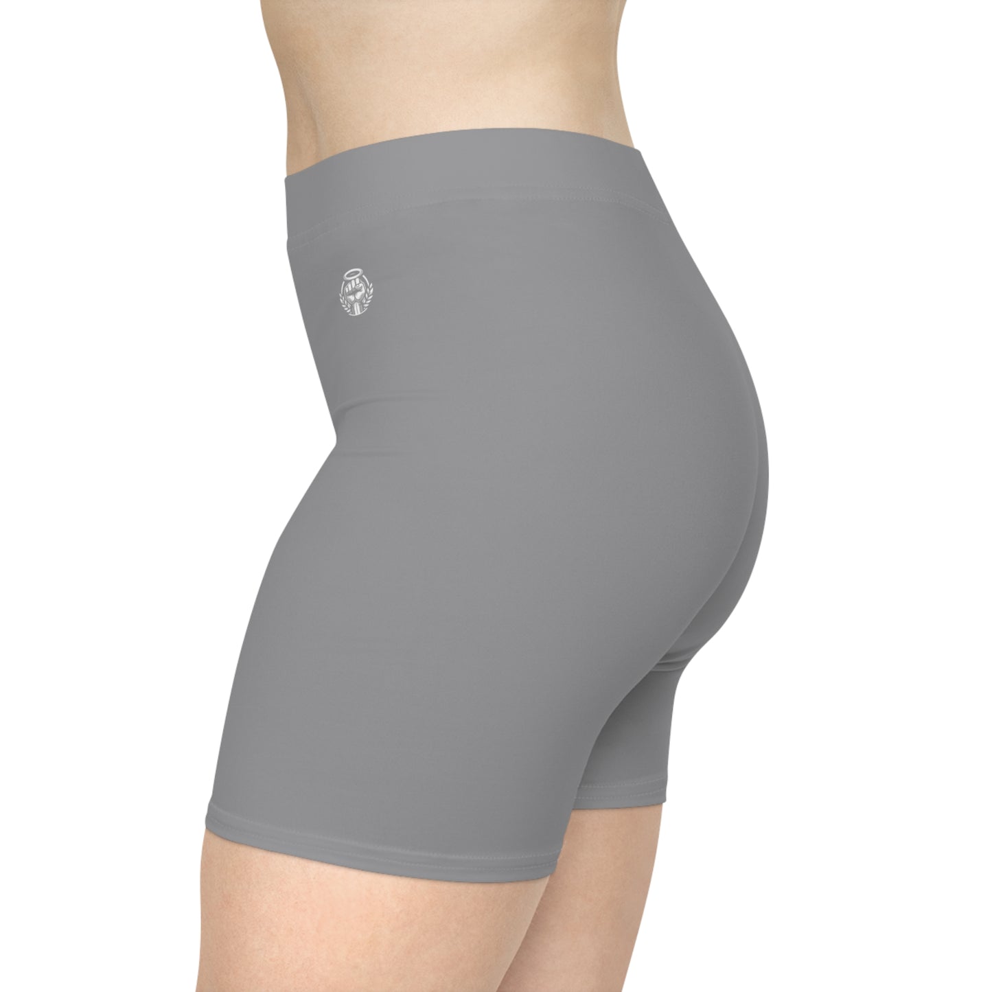 TraX-Star Biker Shorts- Light Grey