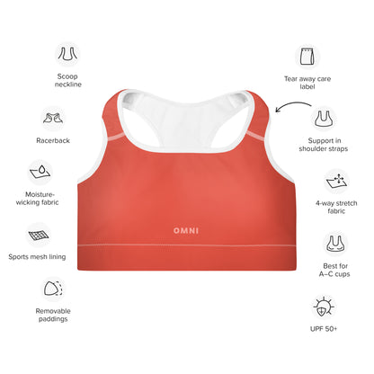 Trax-Star Sports Bra - Red