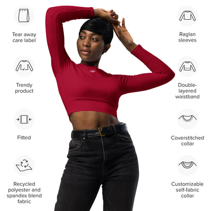 Eco Nova Crop Top - Red