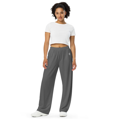 Wide-Leg Pants - Grey