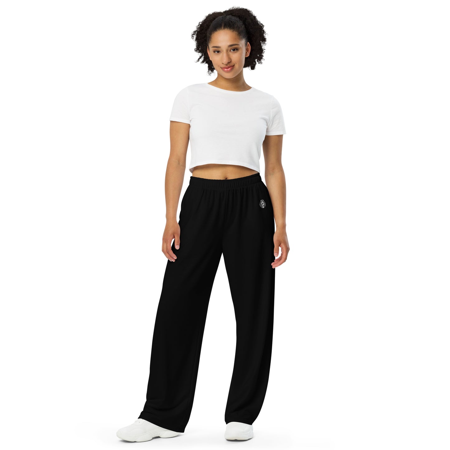 Wide-Leg Pants - Black