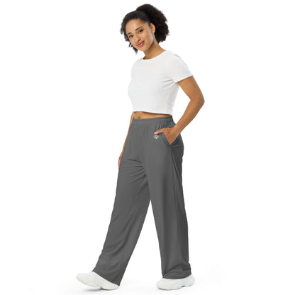 Wide-Leg Pants - Grey