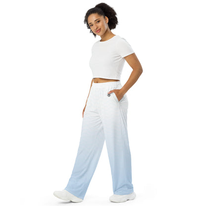 Wide-Leg Pants- Ocean Wave