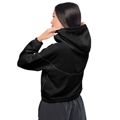 Nova Cropped Windbreaker - Black