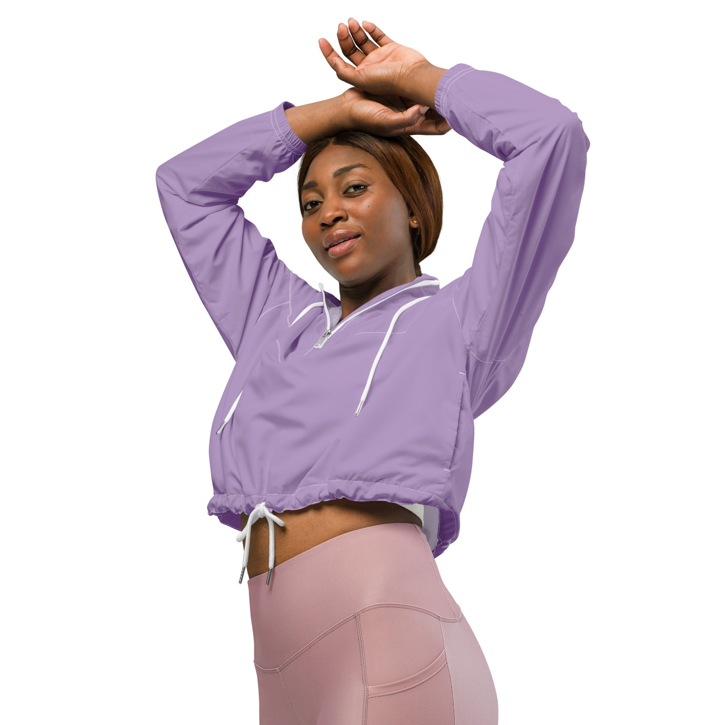 Nova Cropped Windbreaker - Purple