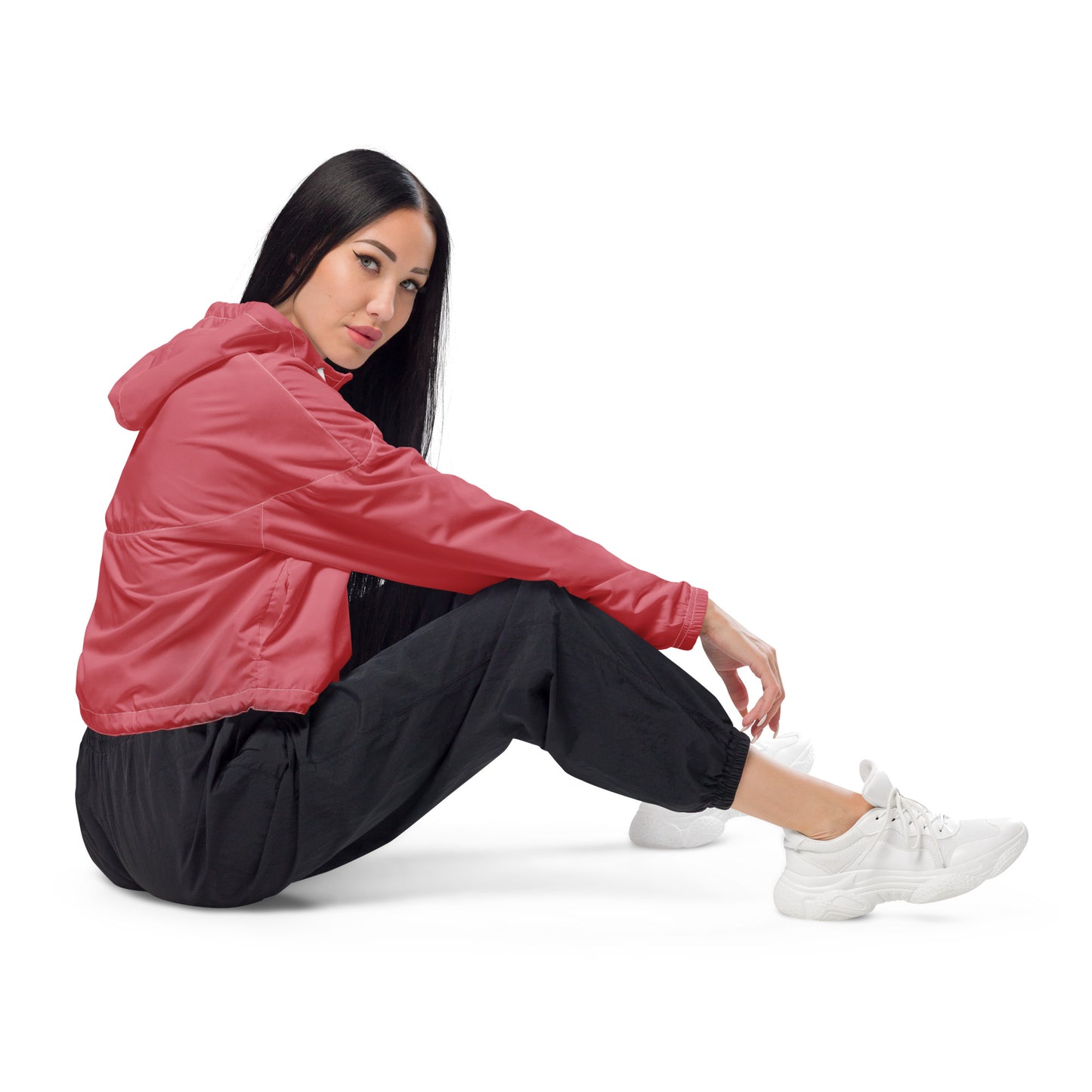 Women’s Cropped Windbreaker - Pink