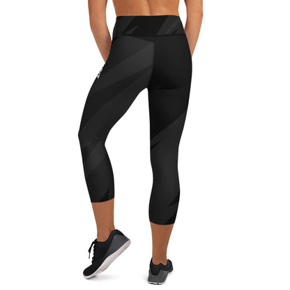 Yoga Capri Leggings- Midnight Black