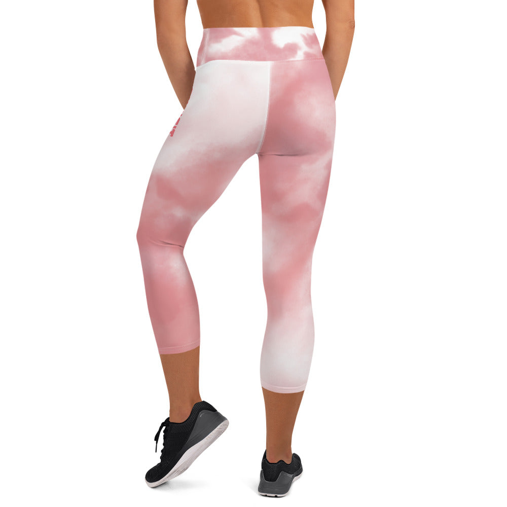 Yoga Capri Leggings- Blush Pink