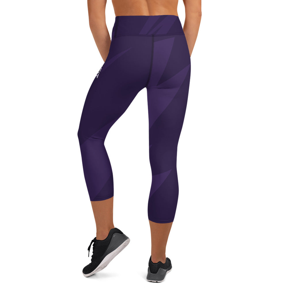 Yoga Capri Leggings- Deep Violet