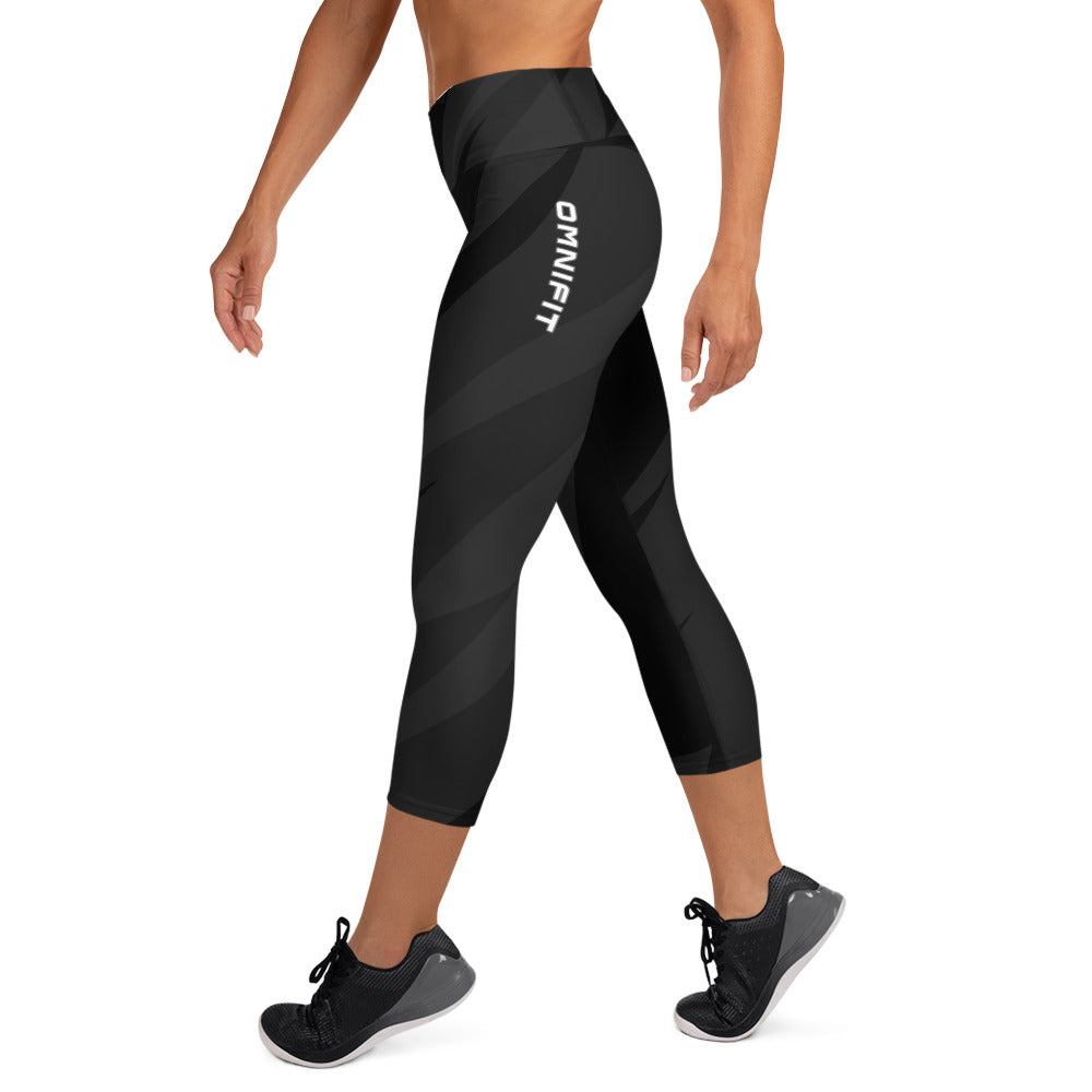 Yoga Capri Leggings- Midnight Black