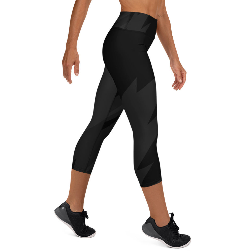 Yoga Capri Leggings- Midnight Black