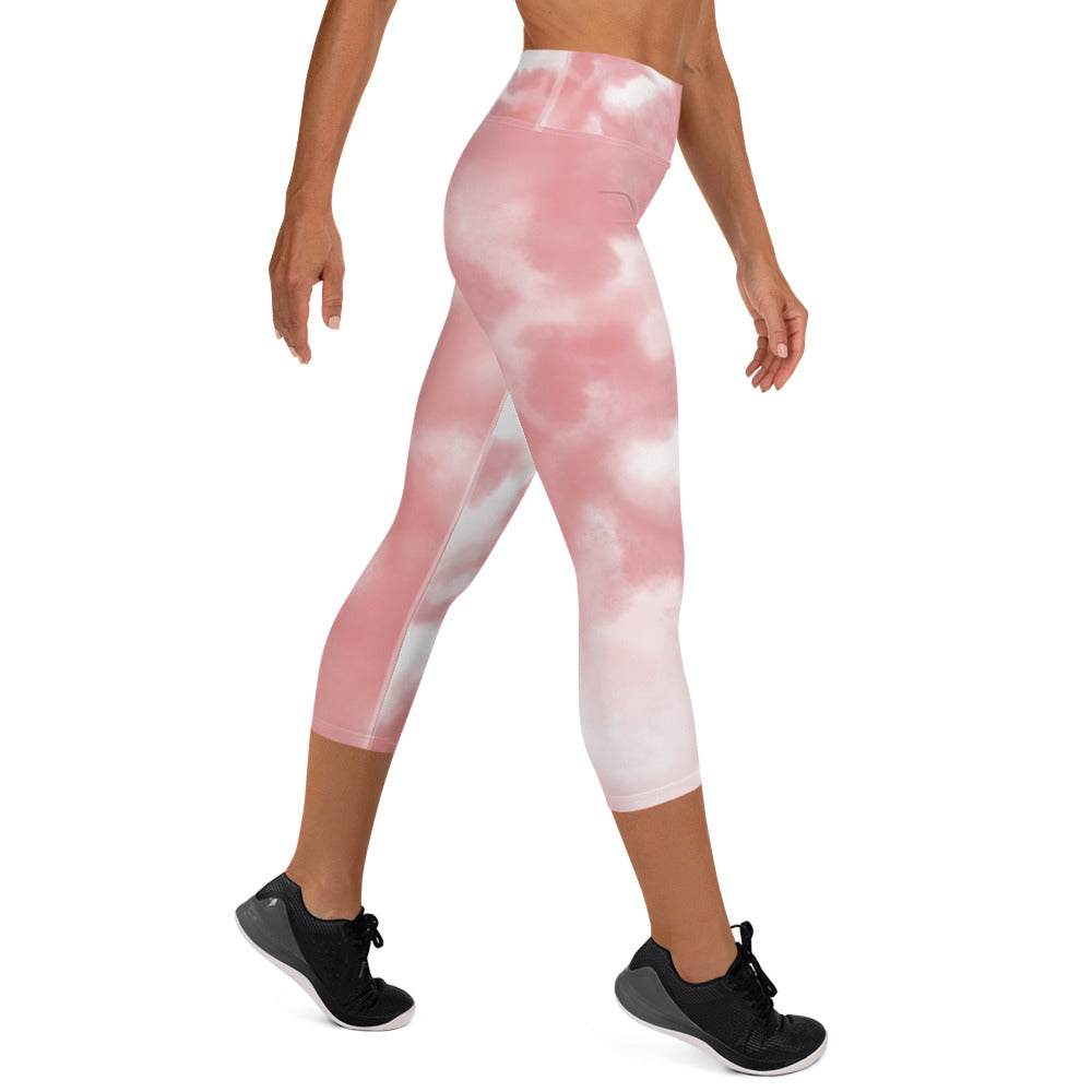 Yoga Capri Leggings- Blush Pink